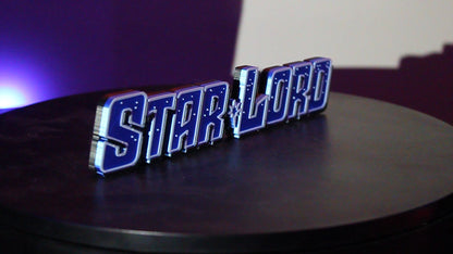 Star Lord 3D printed Logo Sign Wall Desk Shelf Art