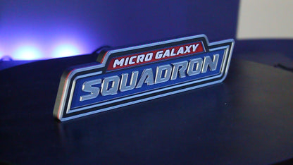 Micro Galaxy Squadron 3D printed Logo Sign Wall Desk Shelf Art