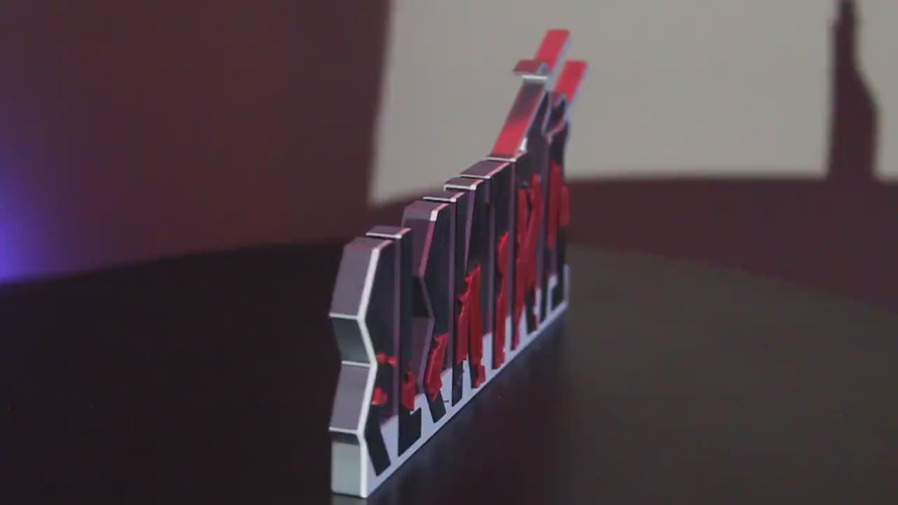 Elektra 3D printed Comic Logo Art