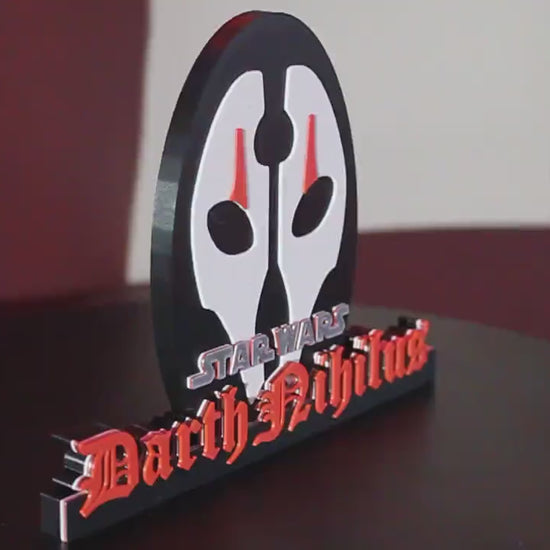 Darth Nihilus 3D printed Logo Art