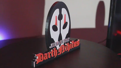 Darth Nihilus 3D printed Logo Art