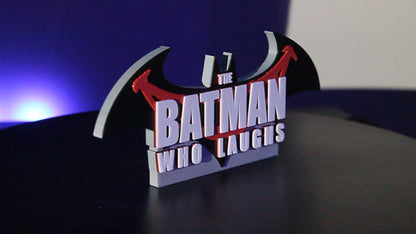 The Batman who laughs 3D printed Logo Sign Wall Desk Shelf Art