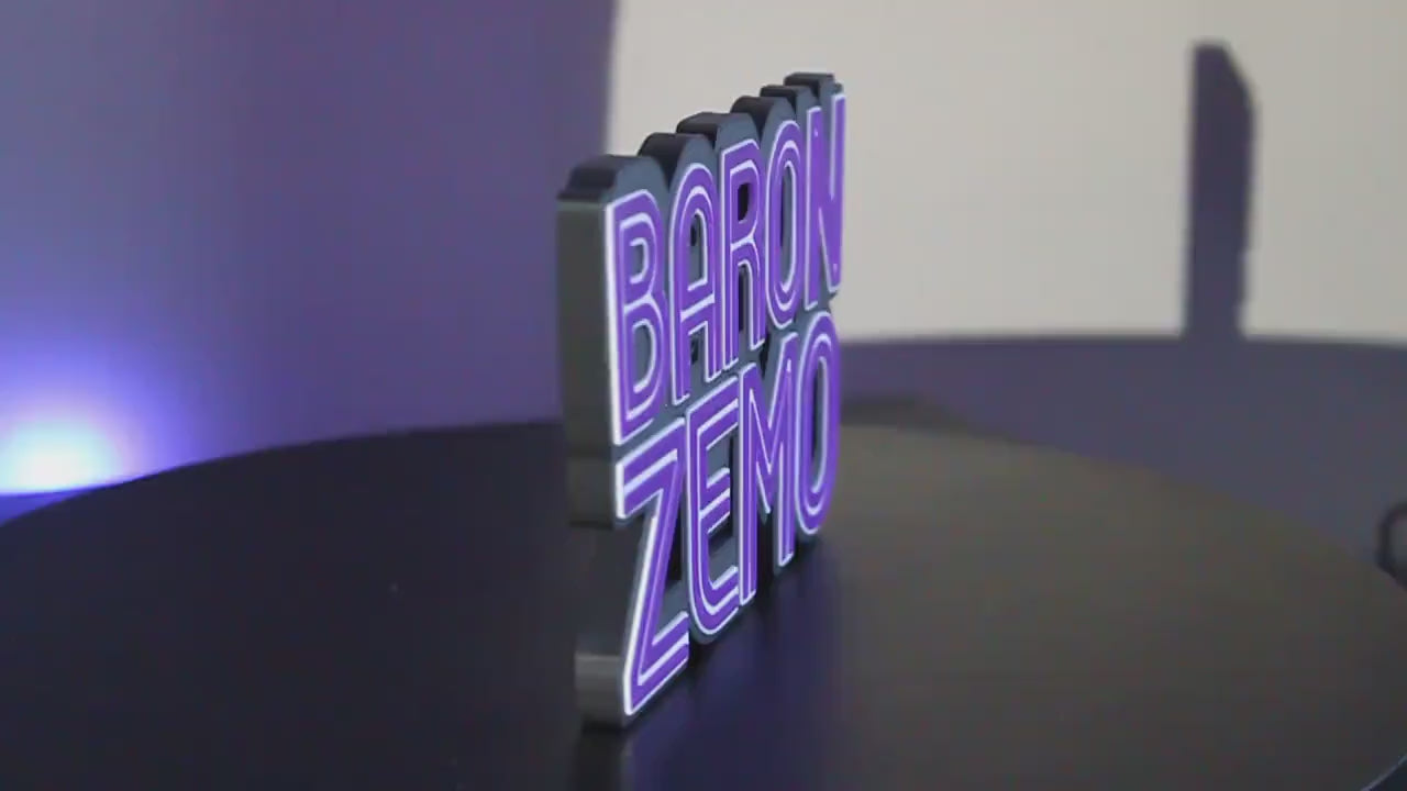 Baron Zemo 3D printed Comic Logo Art