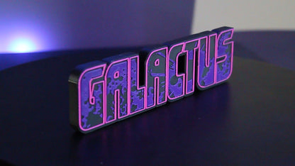 Galactus 3D printed Logo Sign Wall Desk Shelf Art