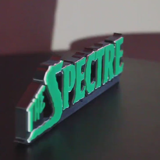 Spectre 3D printed Comic Logo Art