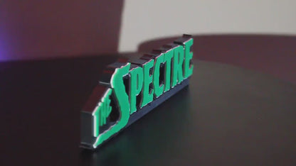 Spectre 3D printed Comic Logo Art