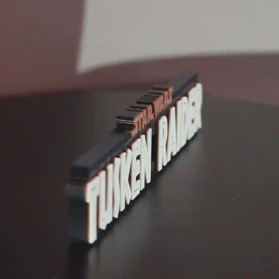 Tusken Raider 3D printed Comic Logo Art