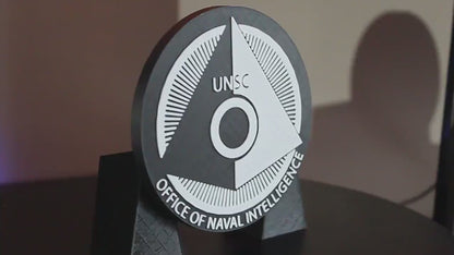 Halo, UNSC Office of Naval Intelligence 3D printed Logo Art