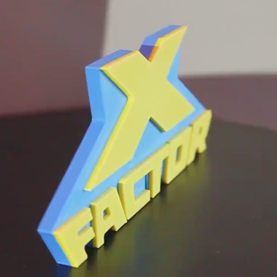 X-Factor 3D printed Comic Logo Art