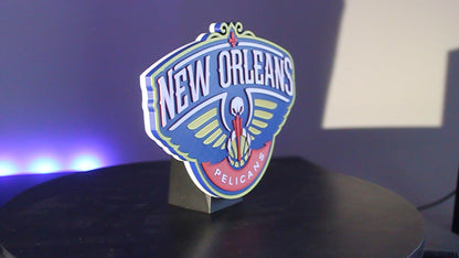 New Orleans Pelicans 3D printed Logo Sign Wall Desk Shelf Art