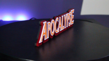 Apocalypse 3D printed Logo Sign Wall Desk Shelf Art