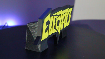 Electro 3D printed Logo Sign Wall Desk Shelf Art