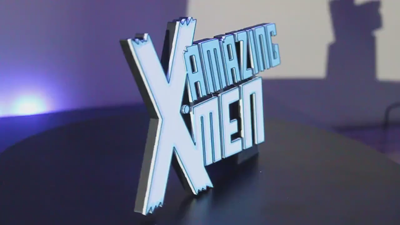 X-Men 3D printed Comic Logo Art