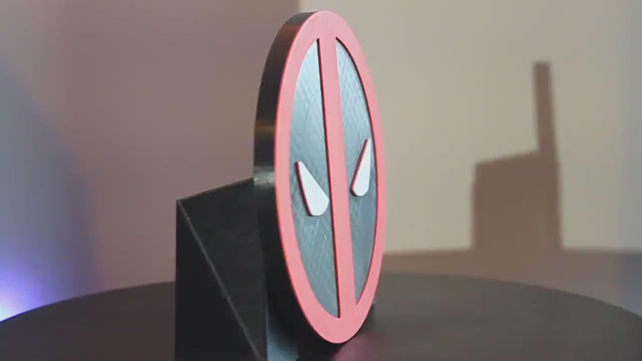 Deadpool 3D printed Comic Logo Art