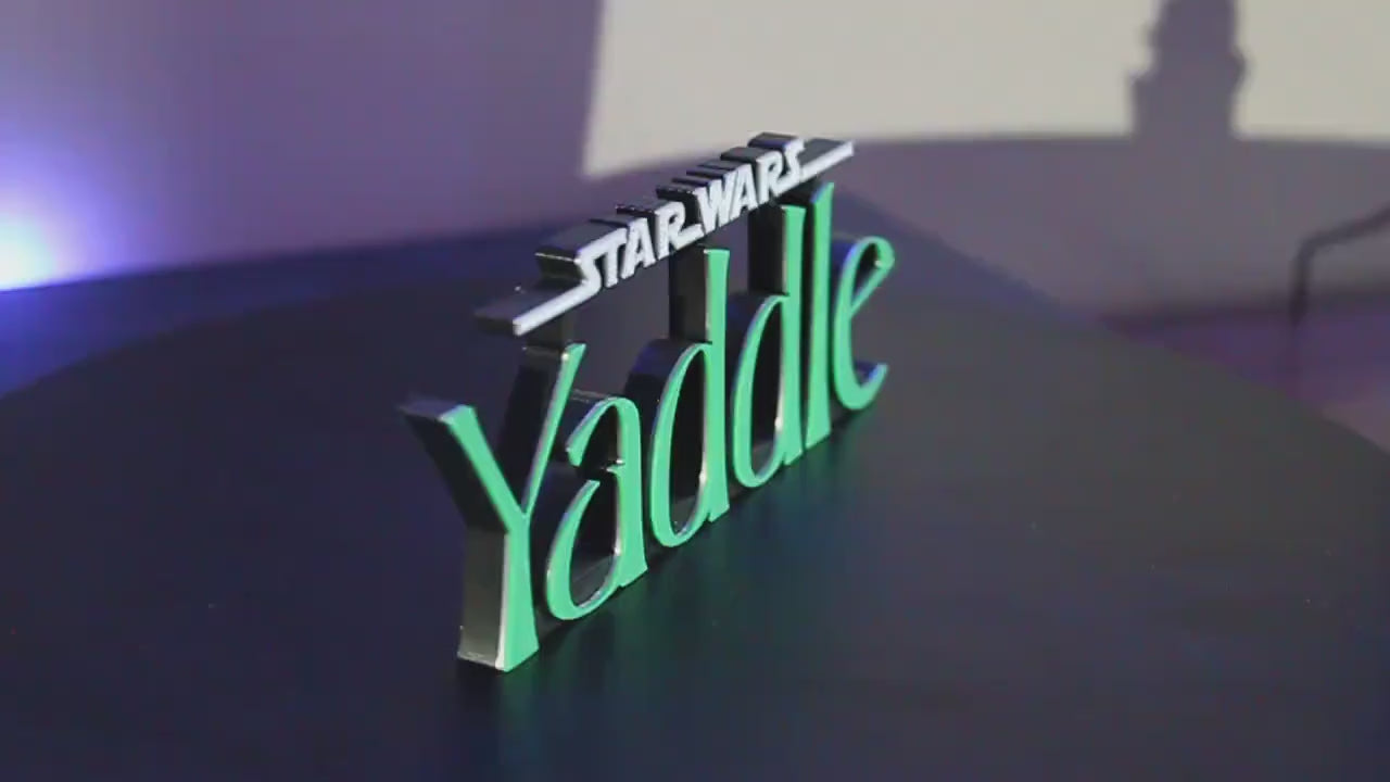 Yaddle 3D printed Logo Art