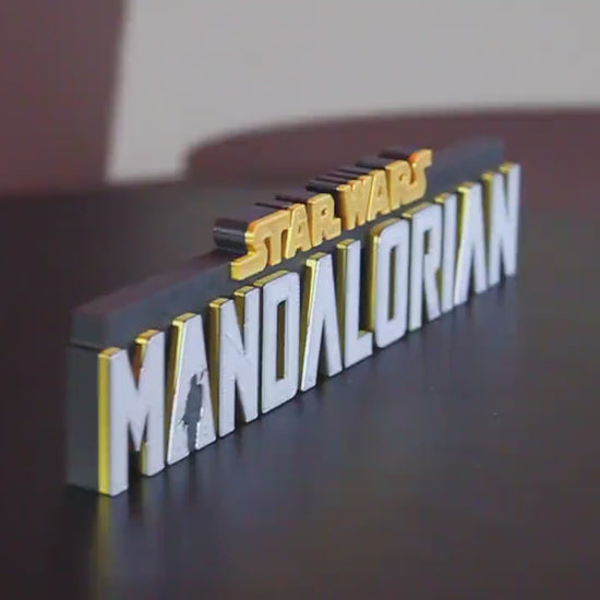 Mandalorian 3D printed Logo Art