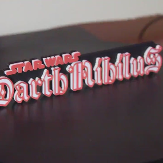 Darth Nihilus 3D printed Logo Art