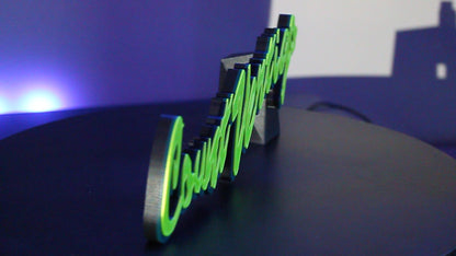 Count Vertigo 3D printed Logo Sign Wall Desk Shelf Art