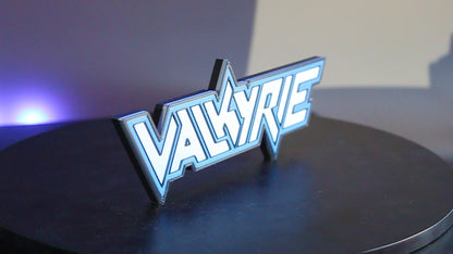 Valkyrie 3D printed Logo Sign Wall Desk Shelf Art