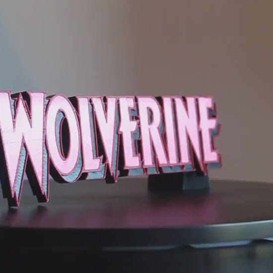 Wolverine 3D printed Comic Logo Art