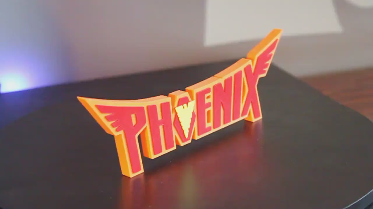 Phoenix 3D printed Comic Logo Art