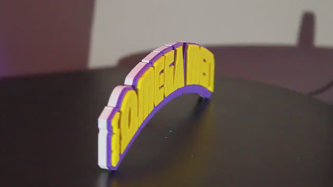 Omega Men 3D printed Comic Logo Art