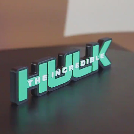 Incredible Hulk 3D printed Comic Logo Art