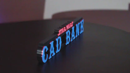 Cad Bane 3D printed Logo Art