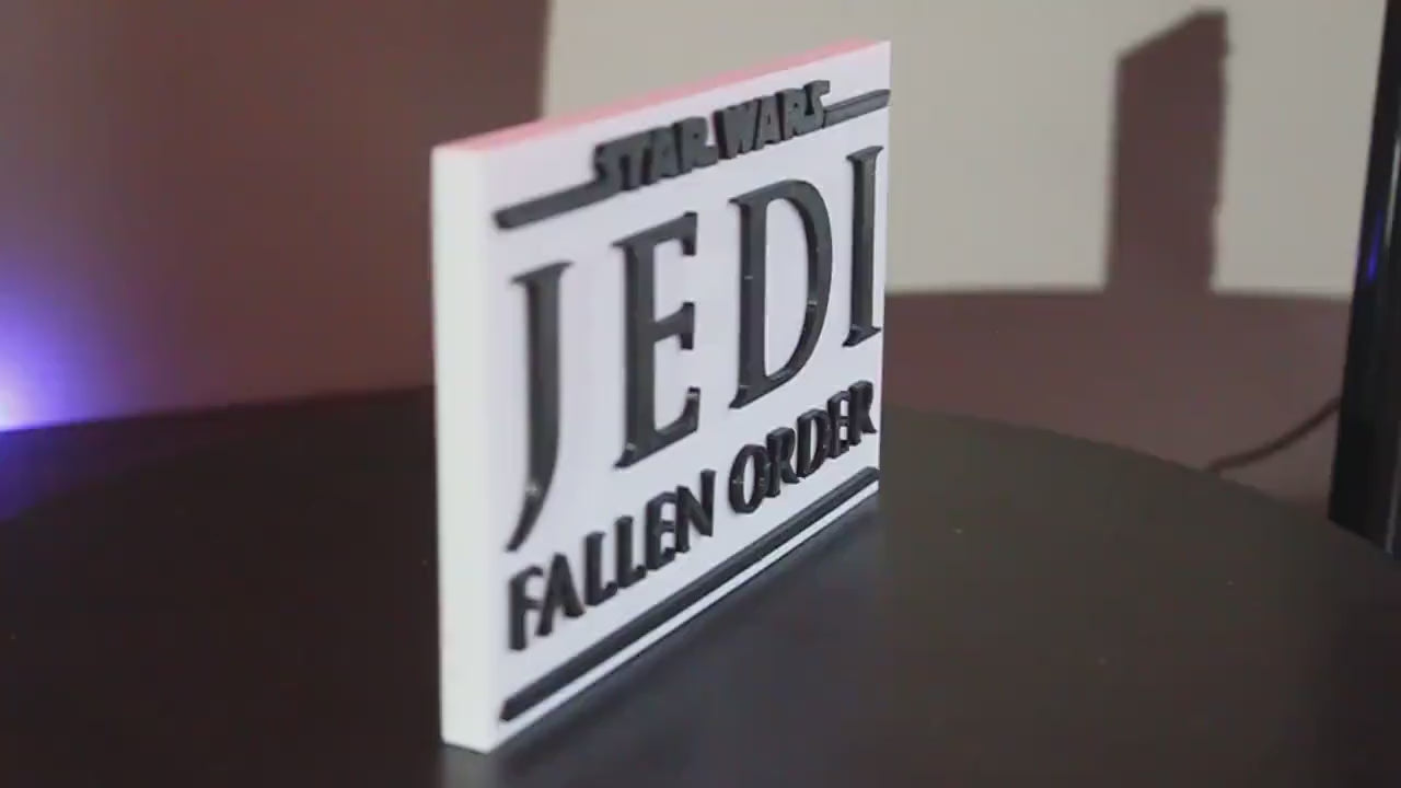 Jedi Fallen Order 3D printed Logo Art