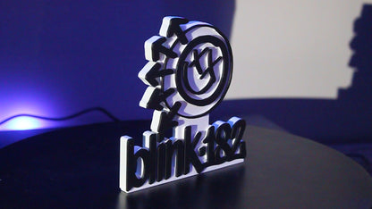 Blink 182 3D printed Logo Sign Wall Desk Shelf Art