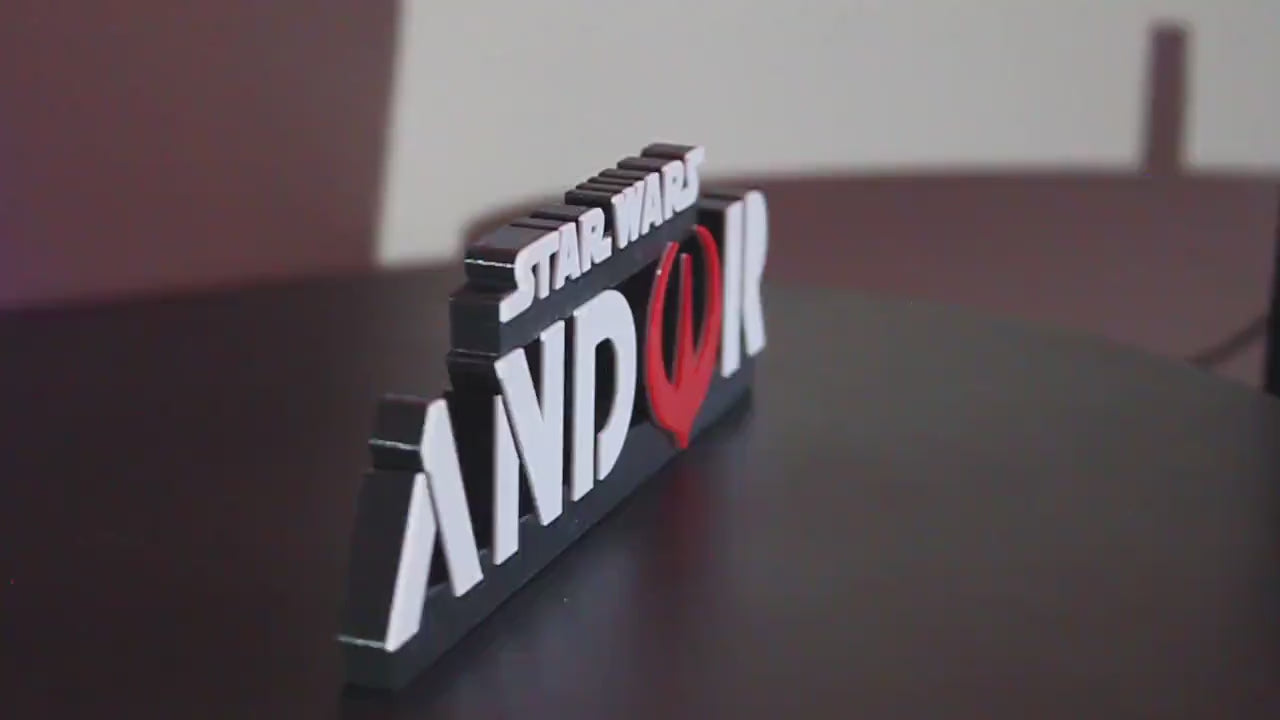 Andor 3D printed Logo Art