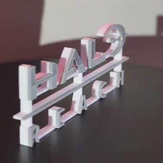 Halo Reach 3D printed Logo Art