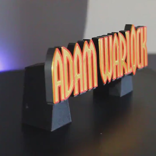 Adam Warlock 3D printed Comic Logo Art