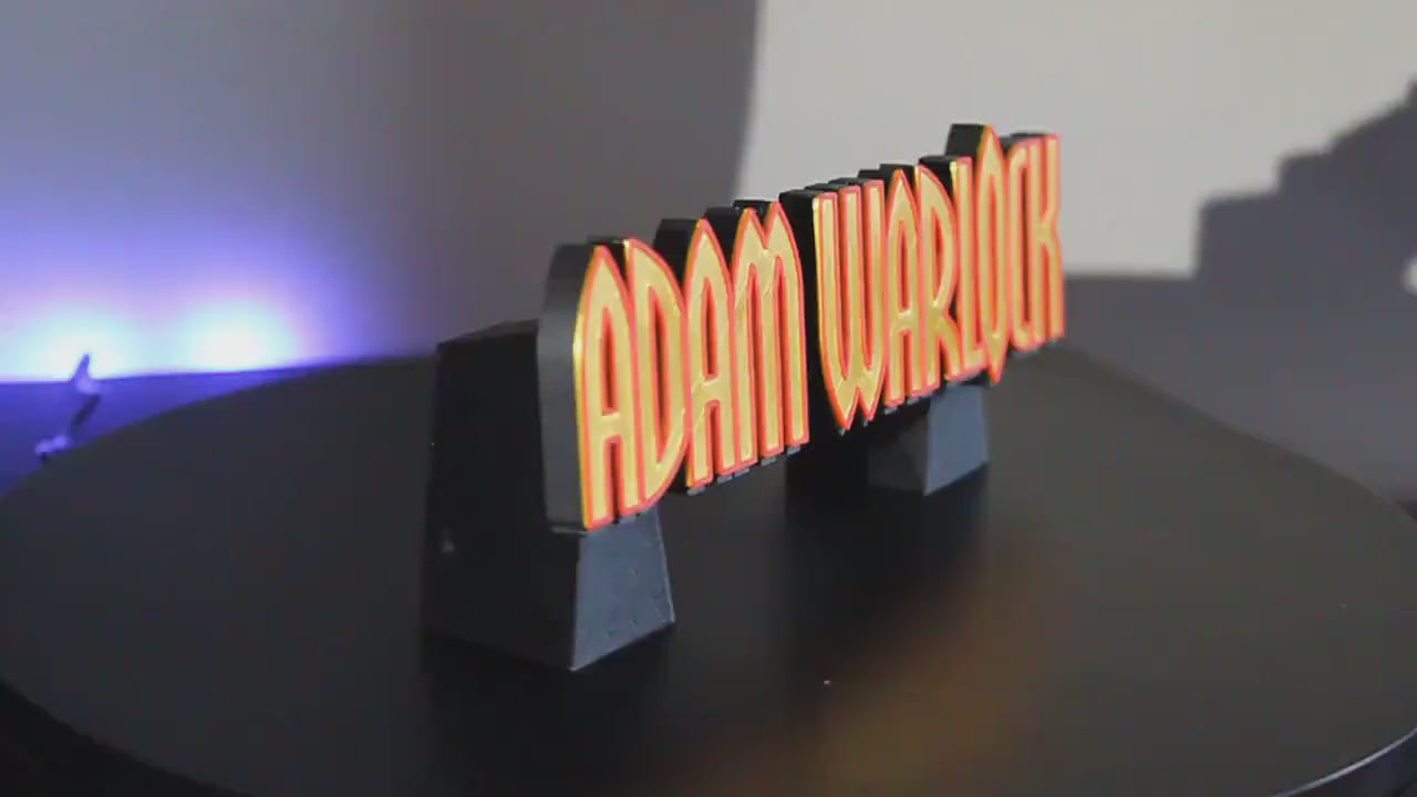 Adam Warlock 3D printed Comic Logo Art