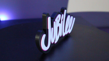 Jubilee 3D printed Logo Sign Wall Desk Shelf Art