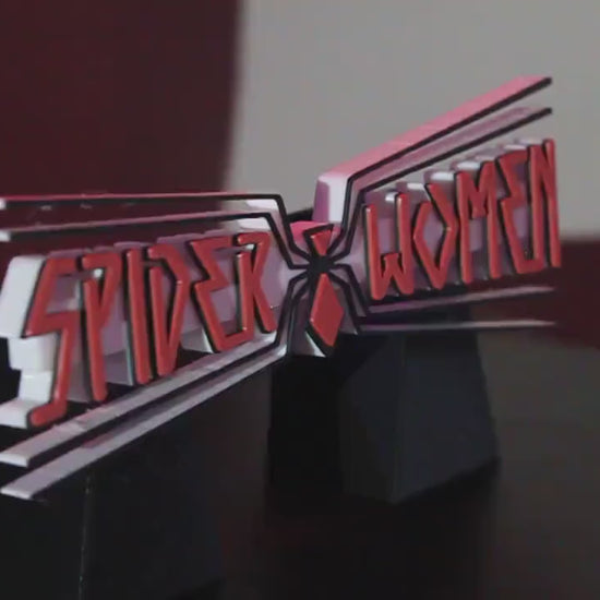 Spider-Woman 3D printed Comic Logo Art