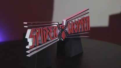 Spider-Woman 3D printed Comic Logo Art