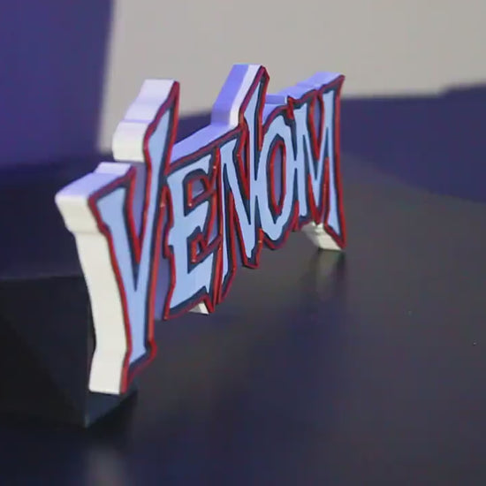 Venom 3D printed Comic Logo Art