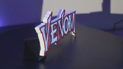 Venom 3D printed Comic Logo Art