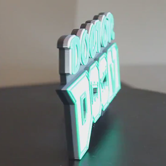 Doctor Doom 3D printed Comic Logo Art