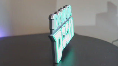 Doctor Doom 3D printed Comic Logo Art