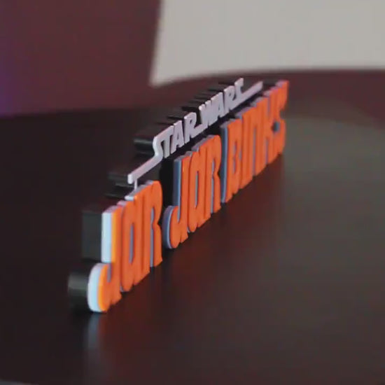 Jar Jar Binks 3D printed Logo Art