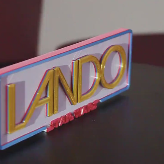 Lando 3D printed Logo Art