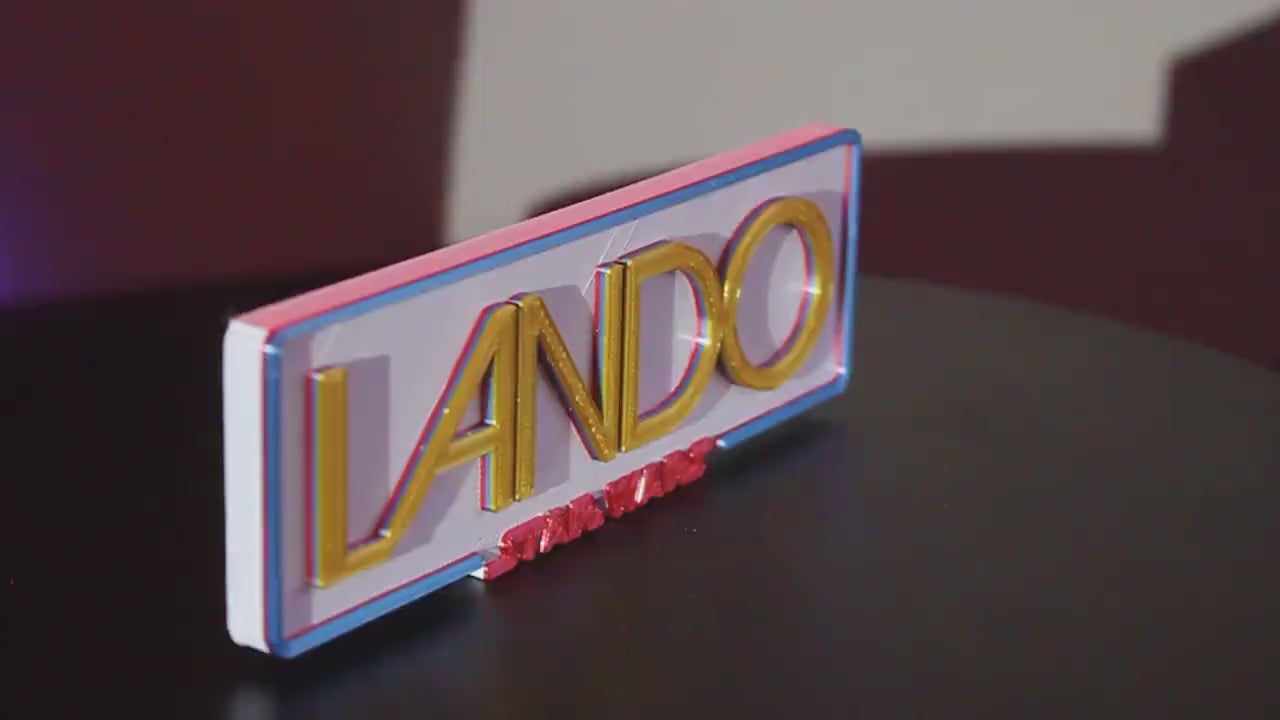 Lando 3D printed Logo Art