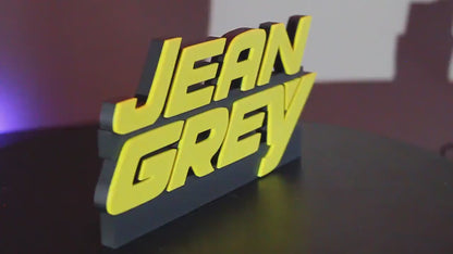 Jean Grey 3D printed Comic Logo Art