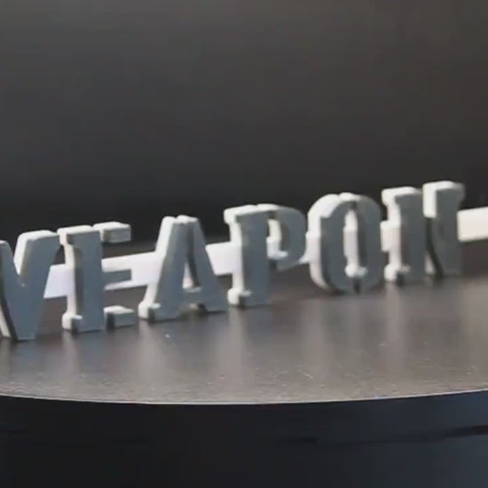 Weapon H 3D printed Comic Logo Art