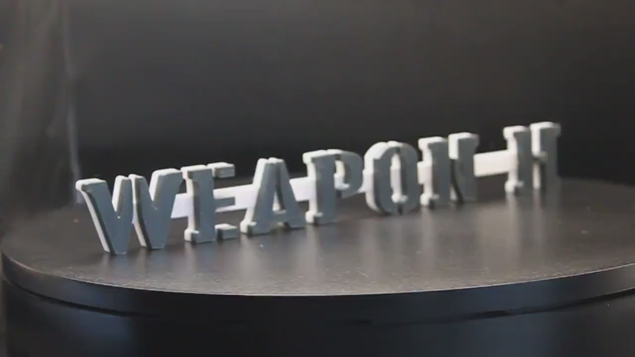 Weapon H 3D printed Comic Logo Art