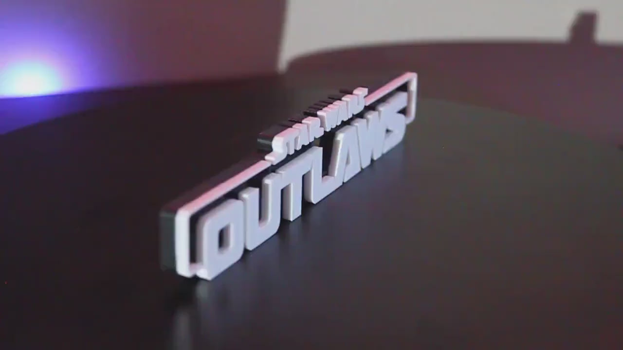 Star Wars Outlaws 3D printed Logo Art