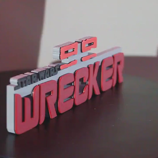 Wrecker 3D printed Logo Art