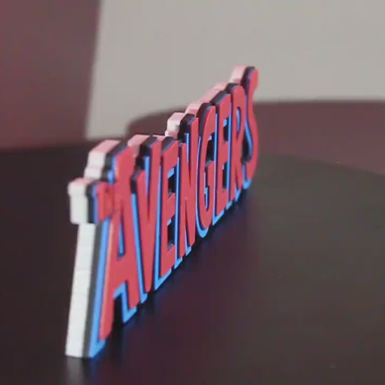 Avengers 3D printed Comic Logo Art